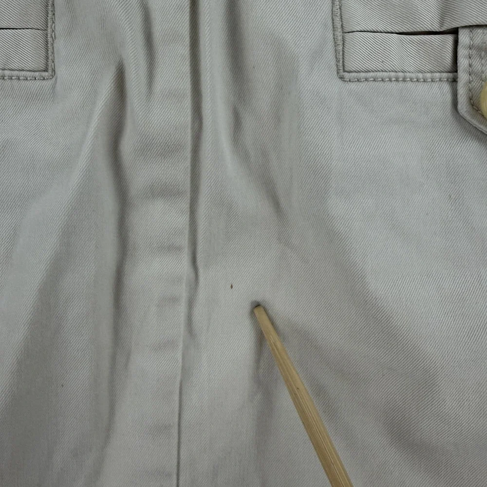 J.Crew Skirt‎ Womens 0 Beige Twill Mini Button Pocket Stretch Casual Summer